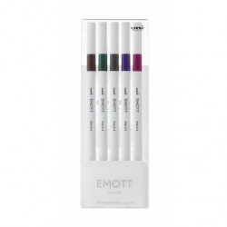 Fineliner 0.4 mm, UNI, EMOTT, culori metalizate, NO.3, 5 culori/set Fineliner 0.4 mm, UNI, EMOTT, culori metalizate, NO.3, 5 culori/set