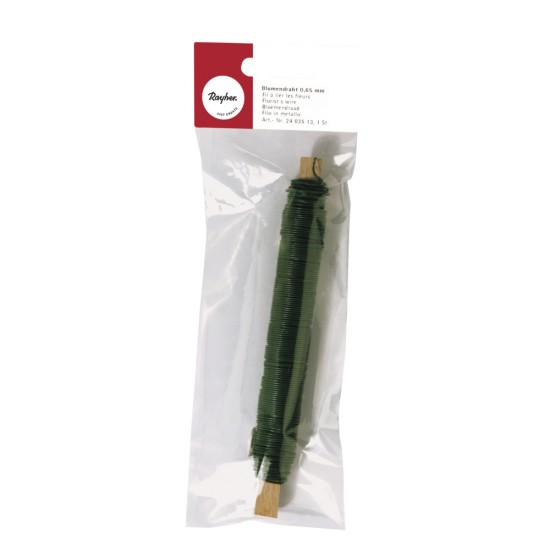Sarma floristica, green, 0,65 mm o, wooden reel, tab-bag 100 g
