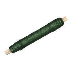 Sarma floristica, loose, dark green, wooden reel 100g, 0,50 mm o