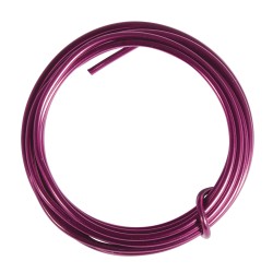 Sarma din aluminiu, extrem.shapeable, 2mm o, roz, tab-bag 2m