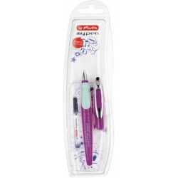 Stilou Herlitz My Pen, lila/menta, blister, penita M, 11167988 Stilou Herlitz My Pen, lila/menta, blister, penita M, 11167988