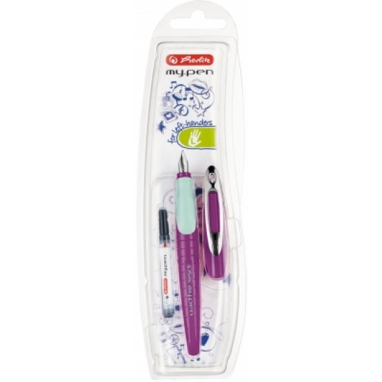 Stilou Herlitz My Pen,  lila/menta, blister, penita L, 11167996
