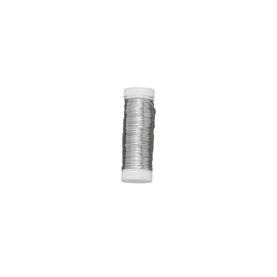 Sarma de cupru argintata, 0,25 mm o, reel 100 m, tab-bag 1 reel