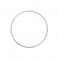 Inel metalic, silver, diam.15 cm