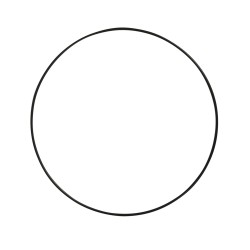 Inel metalic, black, diam.20 cm