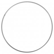 Inel metalic, silver, diam.25 cm