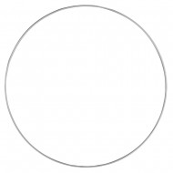 Inel metalic, silver, diam.30 cm