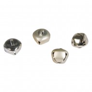 Clopotei metal, Rayher, cashmere gold glossy and matt, 1.5 cm, 27 buc/set