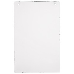 Placa metalica vintage alba, 22x30cm