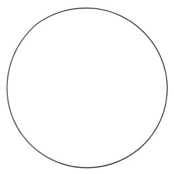 Inel metalic, black, diam.60 cm