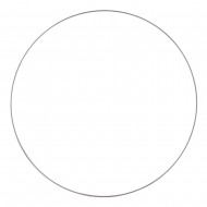 Inel metalic, silver, diam.60 cm