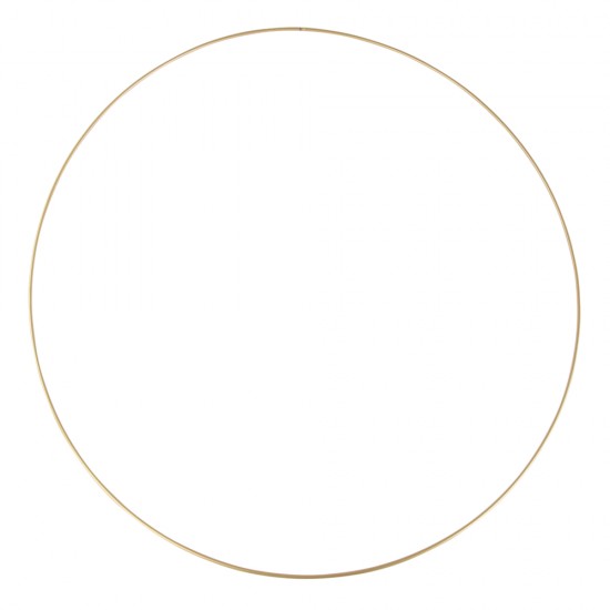 Inel metalic, gold, diam.60 cm