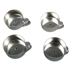 Suport lumanare , argintiu, 4pcs