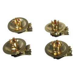Suport lumanare, auriu, , 4pcs