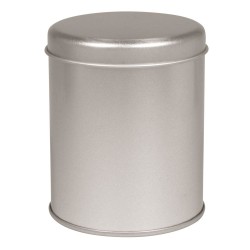 Cutie metalica rotunda, ø 8cm 10 cm, cu capac, argintiu, Rayher