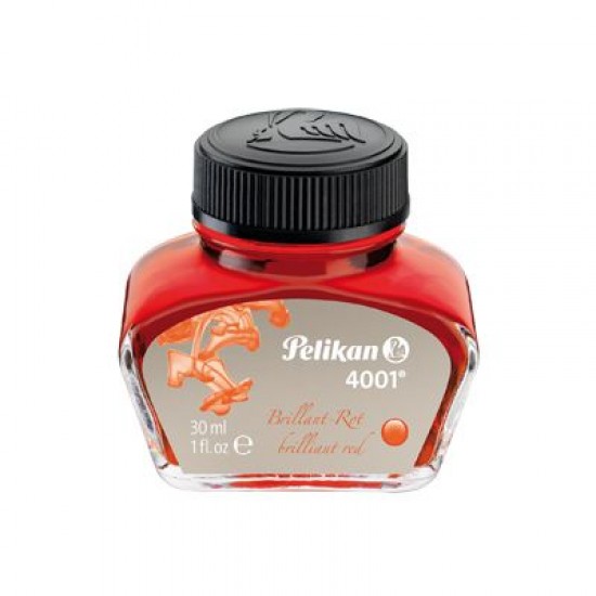 Cerneala 4001, culoare rosu, calimara 30 ml , Pelikan
