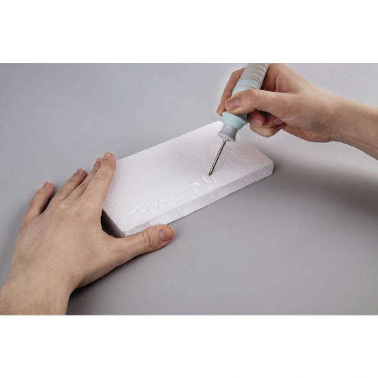 Cutter termic 3 în 1 pentru polistiren / styro , 3 accesorii diferite, Rayher