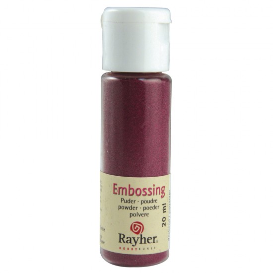 Pulbere embosare Rayher, 20 ml, opaca, bordeaux