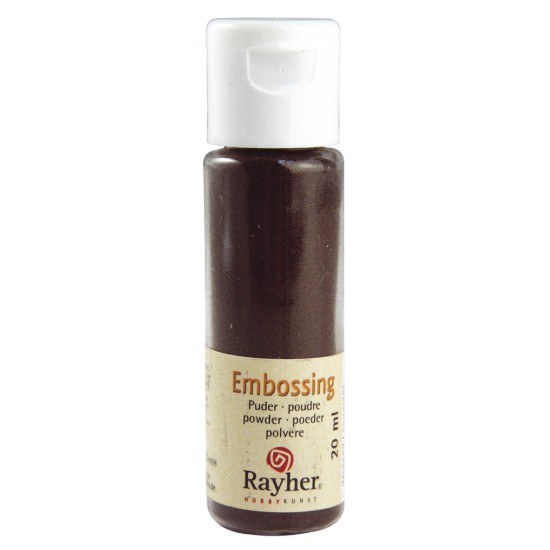 Pulbere embosare Rayher, 20 ml, opaca, dark brown