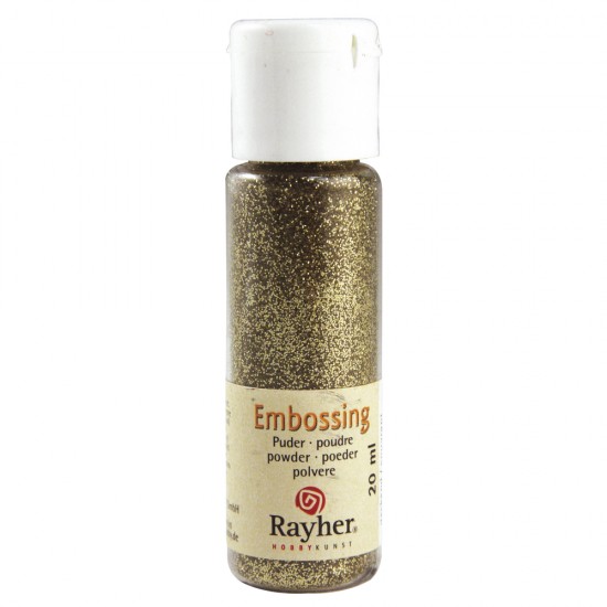 Pulbere embosare Rayher, 20 ml, opaca, brilliant gold