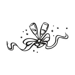 Stampila mini din silicon, fundita, dimensiune 4x7 cm Stampila mini din silicon, fundita, dimensiune 4x7 cm