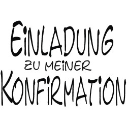 Stampila Rayher, din lemn Einladung z. Konfirmation , 5x7cm, item 1 Stampila Rayher, din lemn Einladung z. Konfirmation , 5x7cm, item 1