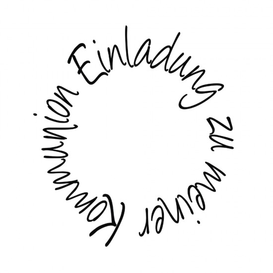 Stampila Rayher, din lemn Einladung zur Kommunion , 4x4cm, item 1