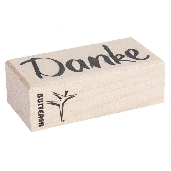 Stampila Rayher, din lemn Danke , 3x6cm, item 1