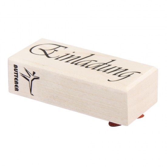 Stampila Rayher, din lemn Einladung , 3x7cm, item 1