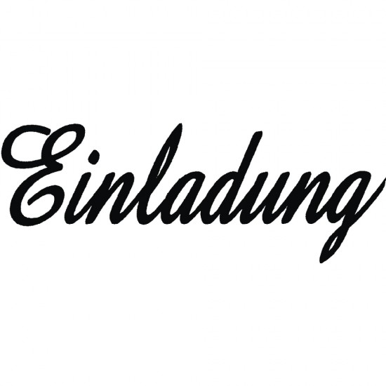 Stampila Rayher, din lemn Einladung , 3x7cm, item 1