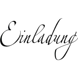 Stampila Rayher, din lemn Einladung , 4x7cm, item 1 Stampila Rayher, din lemn Einladung , 4x7cm, item 1