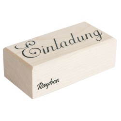 Stampila Rayher,, Einladung, 3x6 cm Stampila Rayher,, Einladung, 3x6 cm