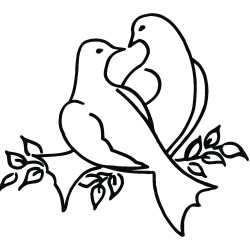 Stampila Rayher,, Dove, 6x6 cm Stampila Rayher,, Dove, 6x6 cm