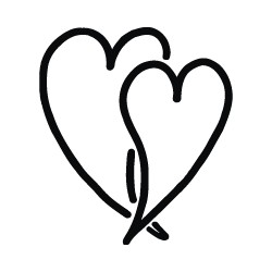 Stampila Rayher,, Hearts, 4x4 cm Stampila Rayher,, Hearts, 4x4 cm