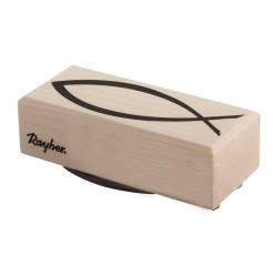 Stampila cauciuc, pește, 3x7 cm Stampila cauciuc, pește, 3x7 cm