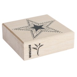 Stampila Rayher, din lemnStar, 6x6cm, item 27316 Stampila Rayher, din lemnStar, 6x6cm, item 27316