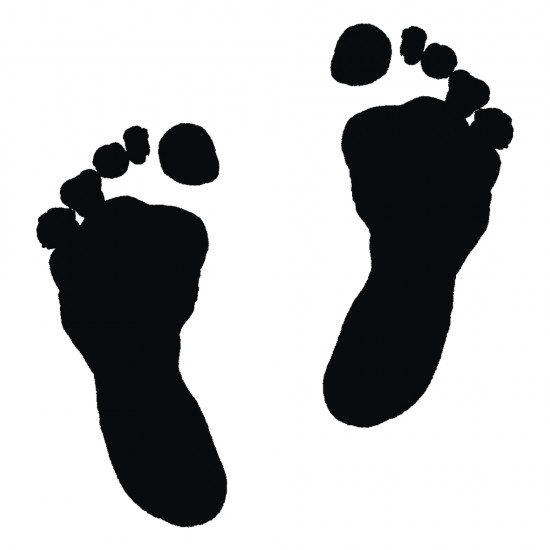 Stampila Rayher, din lemnFeet, 5x5cm, item 27702