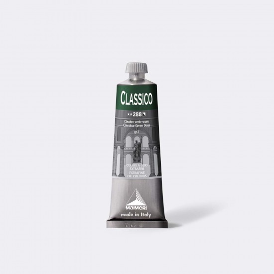 Culori ulei,extrafine, pigment pur, 60 ml Classico Maimeri , verde cinabru inchis Culori ulei,extrafine, pigment pur, 60 ml Classico Maimeri , verde cinabru inchis
