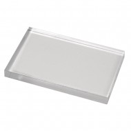 Suport acrilic pentru stampile din silicon, Rayher,, transparent, cu maner, dimensiune 125x172x12 mm 