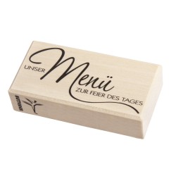 Stampila Rayher, Menu zur Feier des Tages , 4 cm Stampila Rayher, Menu zur Feier des Tages , 4 cm