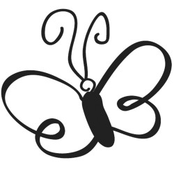 Stampila mini din lemn, Rayher,, fluture, dimensiune 2 cm Stampila mini din lemn, Rayher,, fluture, dimensiune 2 cm