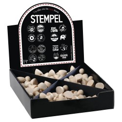 Counter display Mini stampila Rayher, din lemn , 16 Motive ? 5 piece