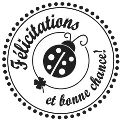 Stampila Rayher,, félicitations, D3cm Stampila Rayher,, félicitations, D3cm