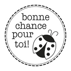 Stampila Rayher,, bonne chance pour toi! 3 cm Stampila Rayher,, bonne chance pour toi! 3 cm