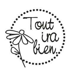 Stampila Rayher, Tout ira bien , 3 cm Stampila Rayher, Tout ira bien , 3 cm