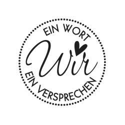 Stampila Rayher,, Ein Wort Ein Versprechen , D3 cm Stampila Rayher,, Ein Wort Ein Versprechen , D3 cm