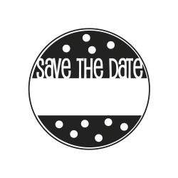 Stampila Rayher, Save the Date , 3 cm Stampila Rayher, Save the Date , 3 cm