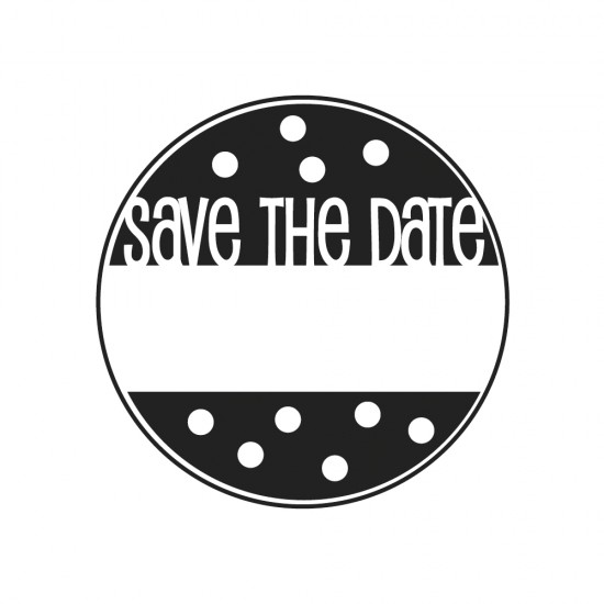 Stampila Rayher, Save the Date , 3 cm