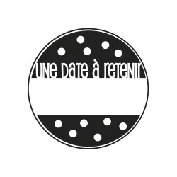 Stampila Rayher, une date o retenir , 3 cm Stampila Rayher, une date o retenir , 3 cm