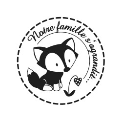 Stampila Rayher, Notre famille s'agrandit , 3 cm Stampila Rayher, Notre famille s'agrandit , 3 cm